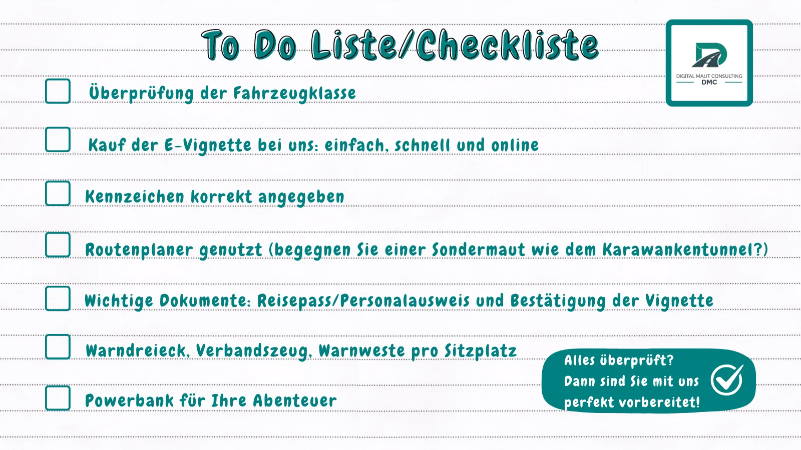 Reischecklist